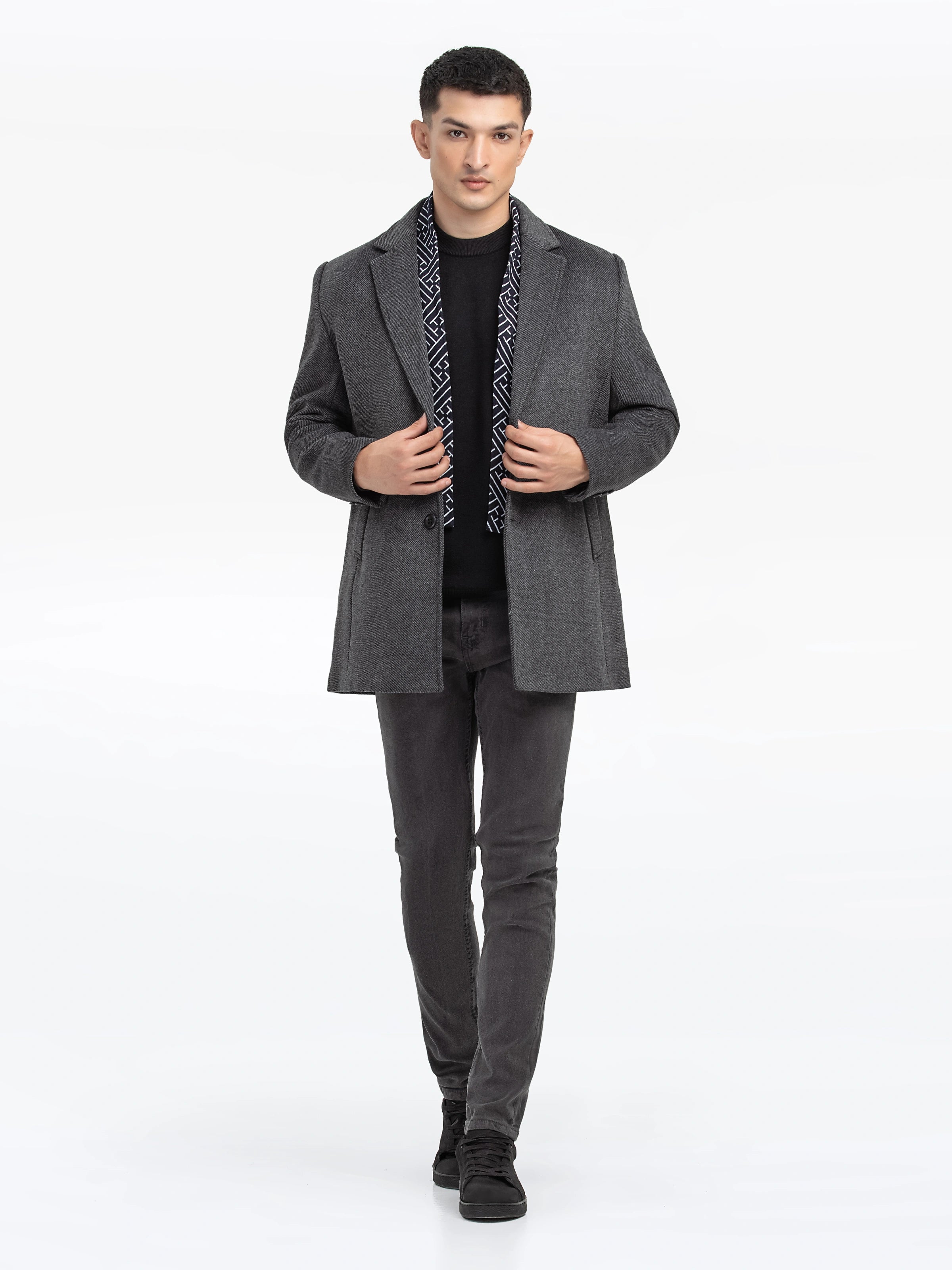 Men's Grey Coat - EMTC24-003