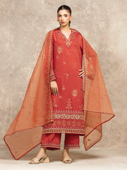 Unstitched Embroidered Viscose Suit - EWU5V19-32045-3P