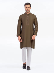 Men's Olive Green Kurta - EMTKC5-150