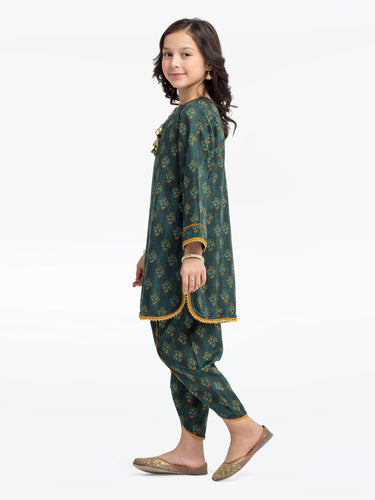 Girl's Khaddar Co-ord Set - EGTKP24-70791ST