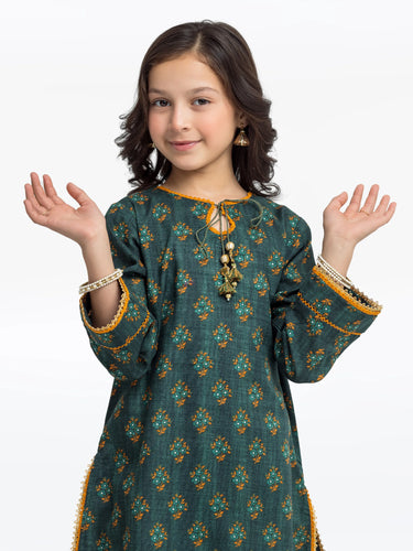 Girl's Khaddar Co-ord Set - EGTKP24-70791ST