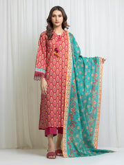 Printed Lawn Suit - EWU6A1-36704-3P