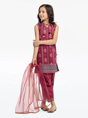 Block Print Cambric Suit - EGTKP5-70800-3P