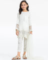 Girl's White Pishwas - EGTKE23-70565-3P