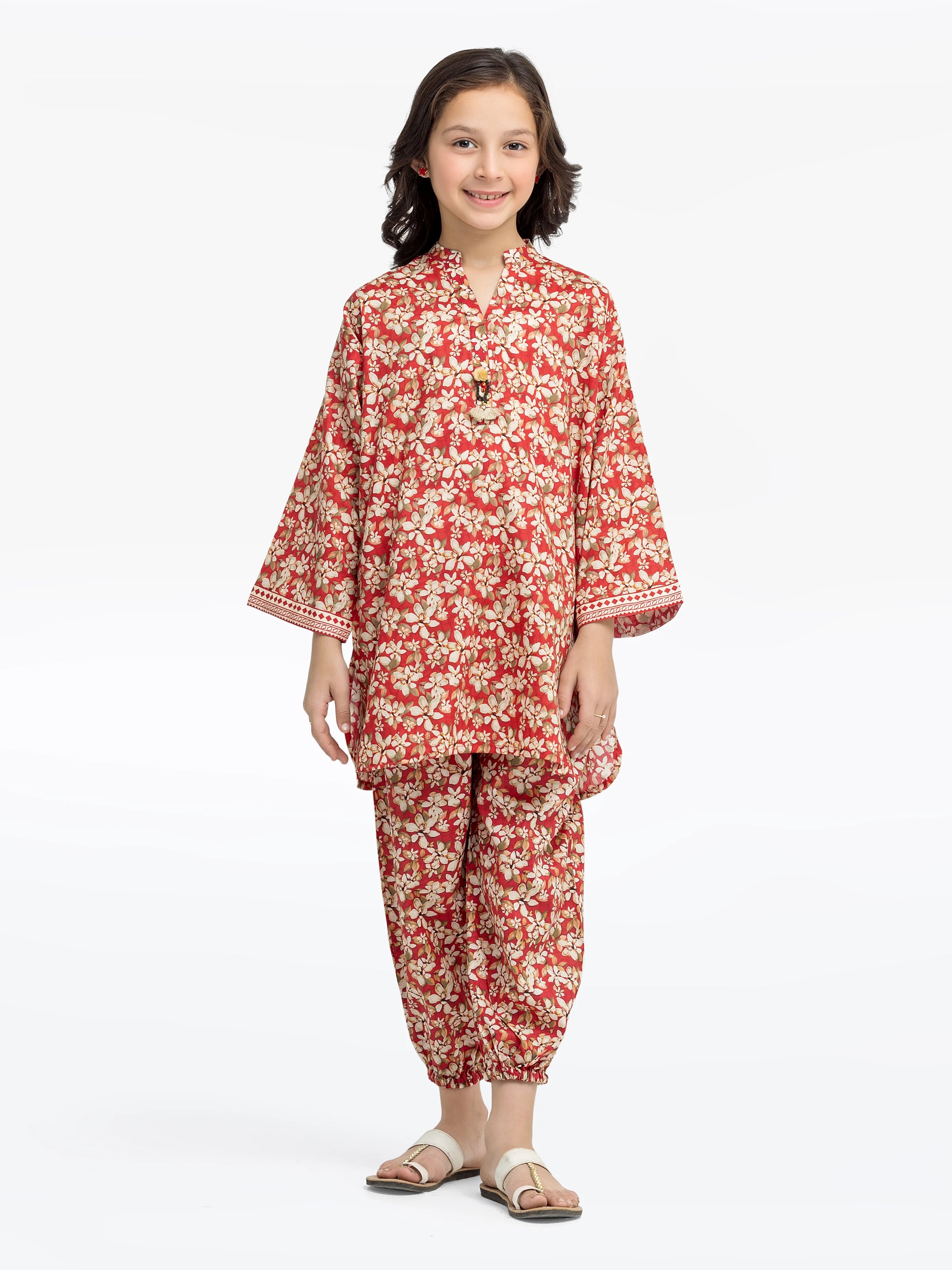 Girl's Cambric Co-ord Set - EGTKP5-70953ST