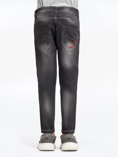 Boy's Dark Grey Denim Pant - EBBDP5-014