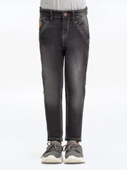 Boy's Dark Grey Denim Pant - EBBDP5-014
