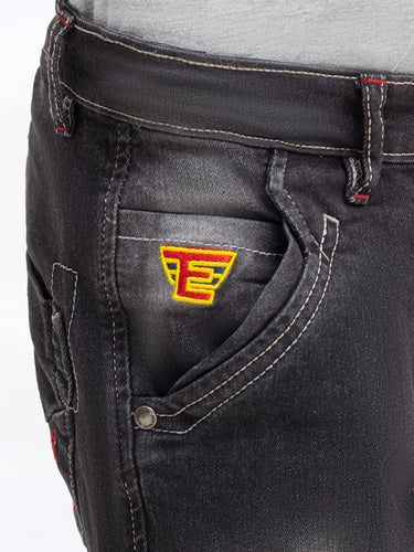Boy's Dark Grey Denim Pant - EBBDP5-014
