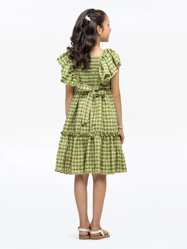Girl's Green Frock - EGTF24S-200092