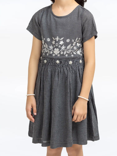Girl's Black Frock - EGTF24S-200091