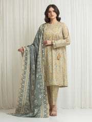 Printed Lawn Suit - EWU6A1-36758-3P