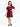 Girl's Red & Black Frock - EGTF24S-200071