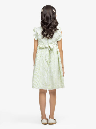 Girl's Green Frock - EGTF24S-200081