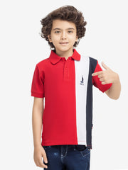 Boy's Red Polo Shirt - EBTPS24-021