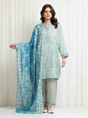Printed Lawn Suit - EWU6A1-36711-3P