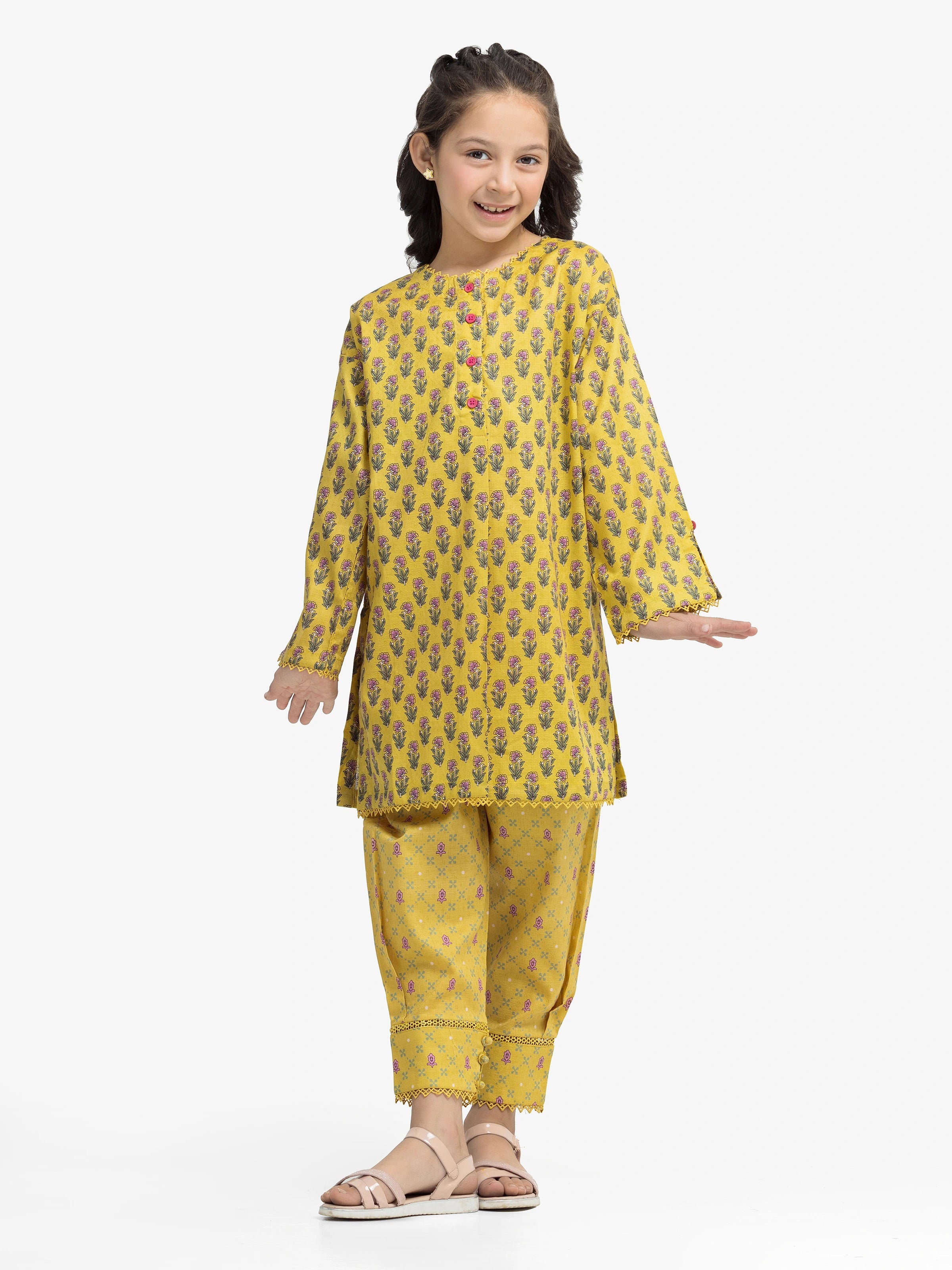 Girl's Dark Mustard Pret - EGTKP24-70917ST