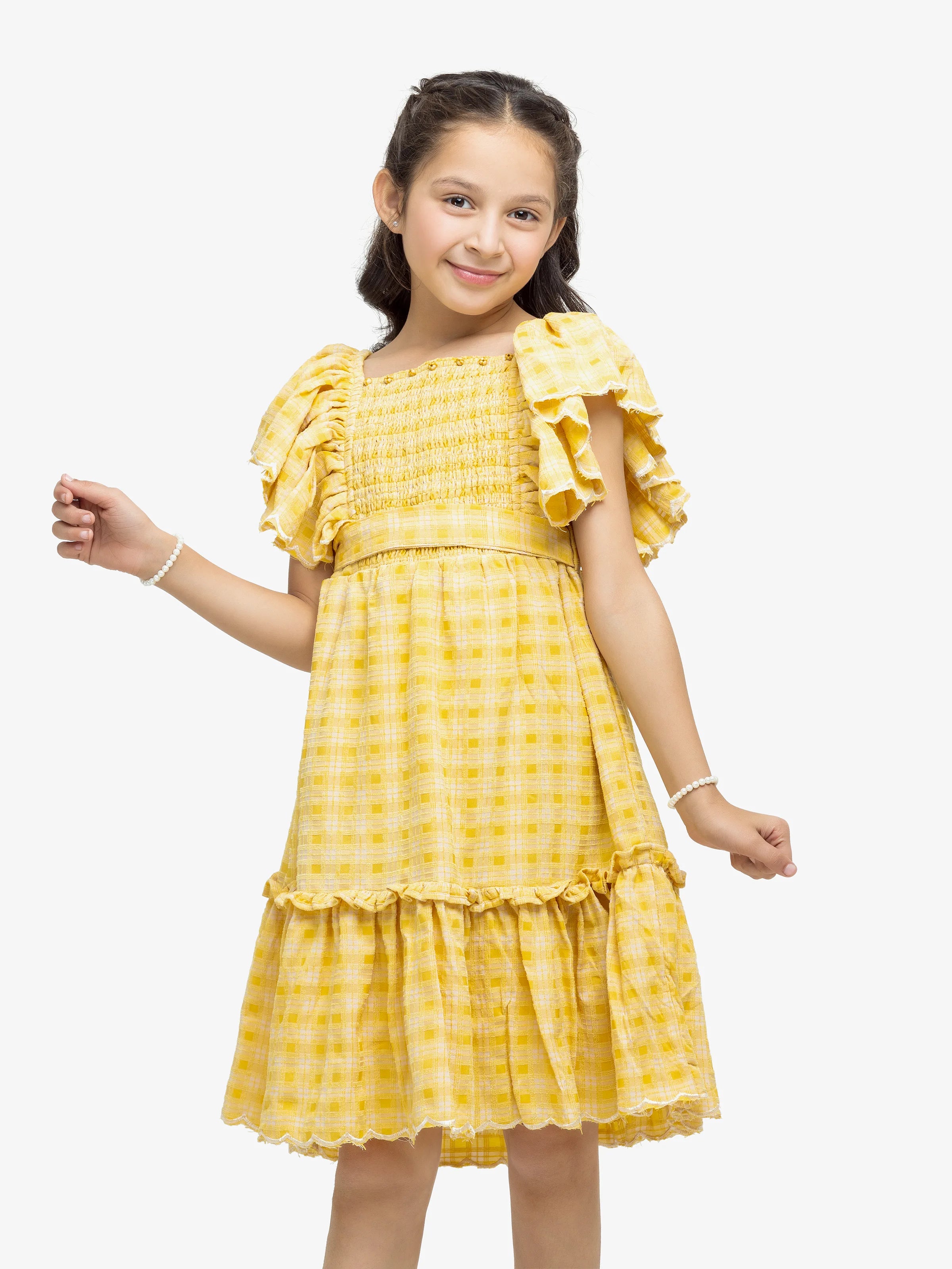 Girl's Yellow Frock - EGTF24S-200093