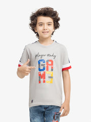 Boy's Light Grey T-Shirt - EBTTS5-011