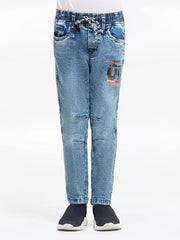 Boy's Green Denim Pant - EBBDP5-029
