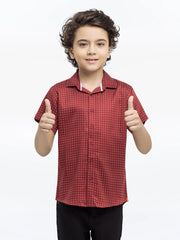 Boy's Maroon Shirt - EBTS24-27567
