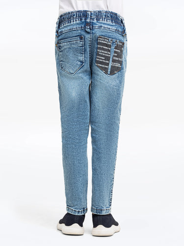 Boy's Olive Denim Pant - EBBDP5-028
