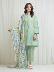 Printed Lawn Suit - EWU6A1-36772-3P