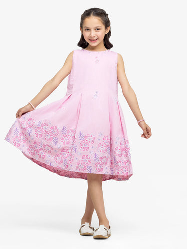 Girl's Pink Frock - EGTF24S-200077