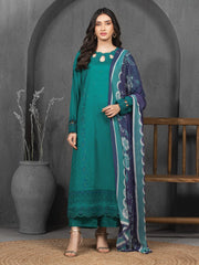 Unstitched Women's Sea Green 3 Piece - EWU5V1-31224-3P