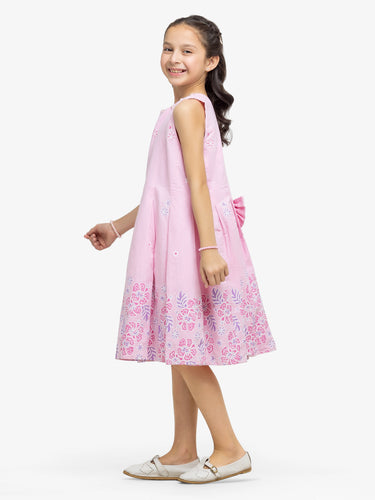 Girl's Pink Frock - EGTF24S-200077