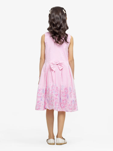 Girl's Pink Frock - EGTF24S-200077