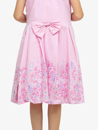 Girl's Pink Frock - EGTF24S-200077