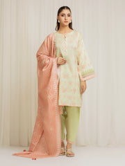Unstitched Printed Lawn Suit - EWU6A1-36583-3P