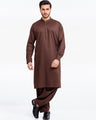 Men's Brown Kurta Shalwar - EMTSW23S-99340