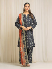 Unstitched Printed Lawn Suit - EWU6A1-35286-3P