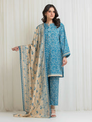 Printed Lawn Suit - EWU6A1-36770-3P