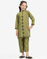 Girl's Olive Green Pret - EGTKP24-70787ST