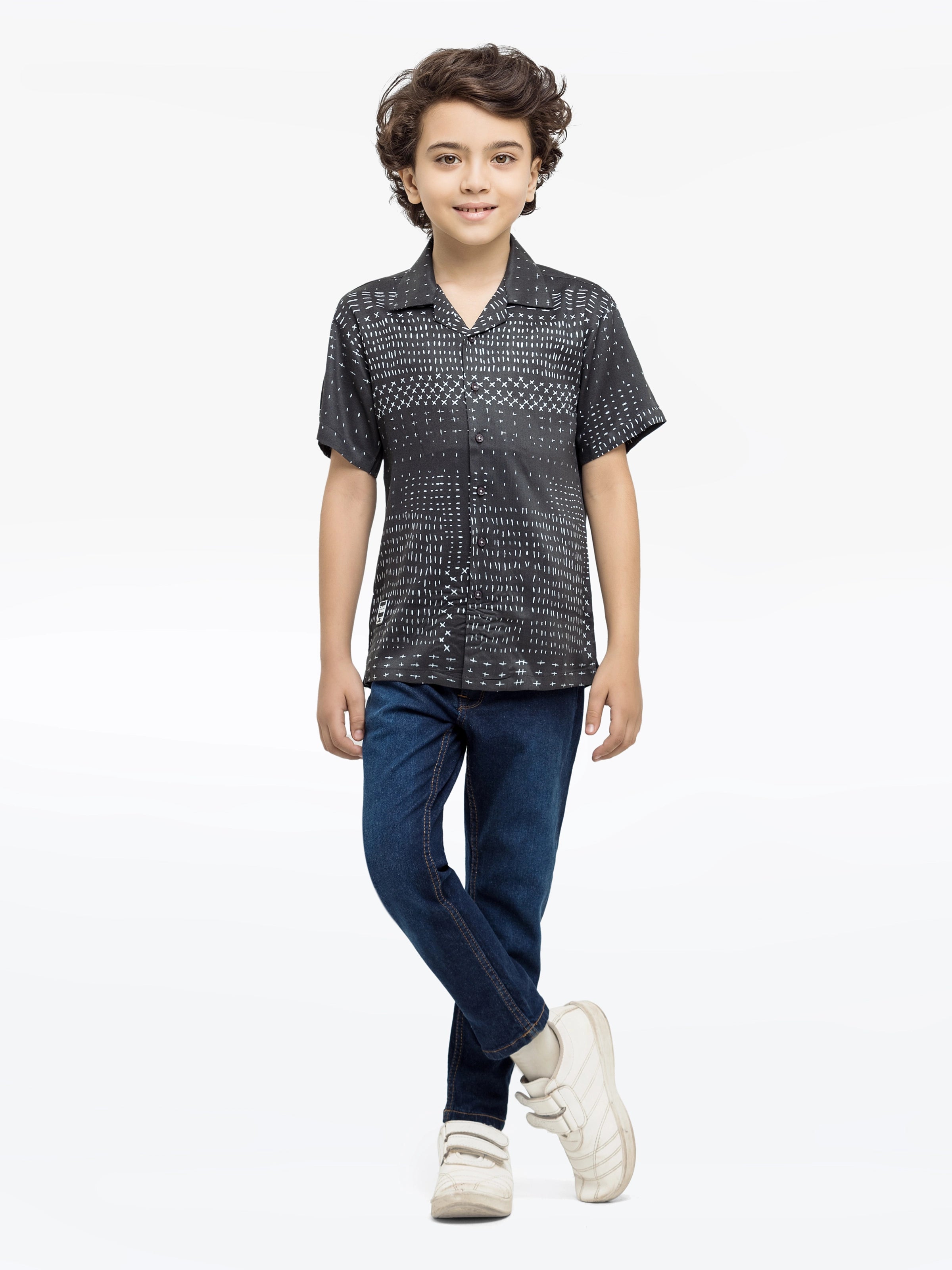 Boy's Black Shirt - EBTS24-27568