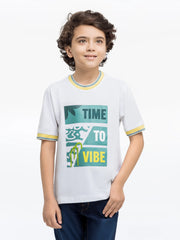 Boy's White T-Shirt - EBTTS24-070