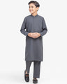 Boy's Dark Grey Kurta Pajama - EBTKP5-016