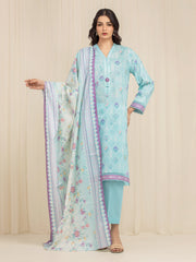 Unstitched Printed Lawn Suit - EWU6A1-36578-3P