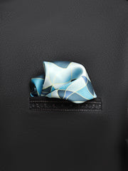 Men's Light Blue Pocket Square - EAMPS5-003