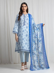 Printed Zari Lawn Suit - EWU6M6-083-3P
