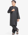 Boy's Dark Green Kurta Shalwar - EBTKS5-4009