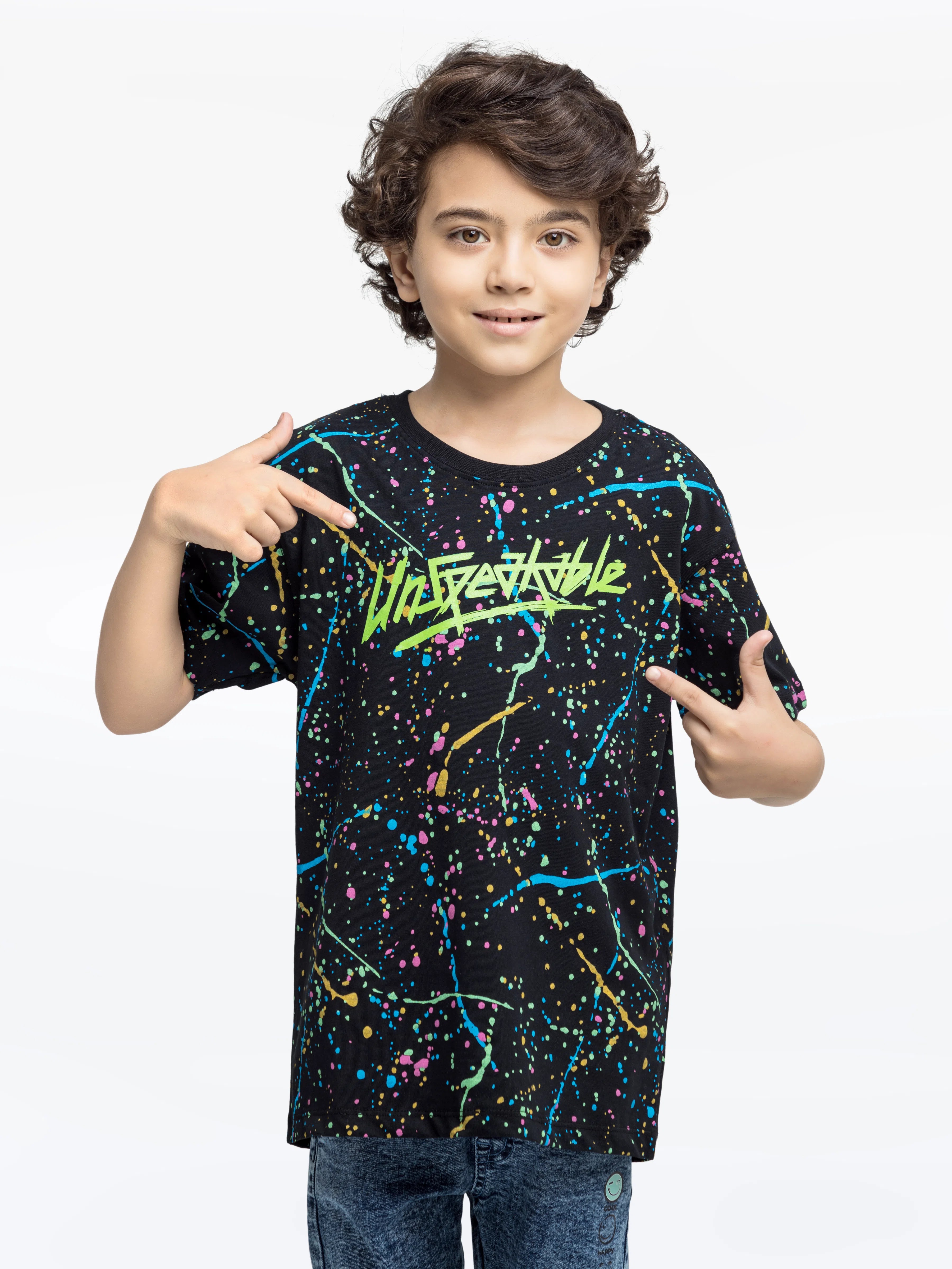 Boy's Black T-Shirt - EBTTS24-047