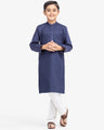 Boy's Navy Blue Kurta - EBTK25-4002