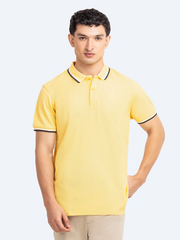 Men's Yellow Polo Shirt - EMTPS5-057