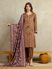 Unstitched Printed Khaddar Suit - EWU5A3-35942-3P