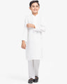 Boy's Off White Kurta - EBTK25-3992