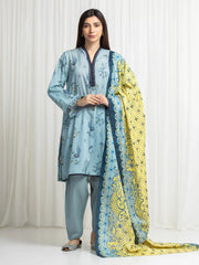 Printed Lawn Suit - EWU6A1-36708-3P
