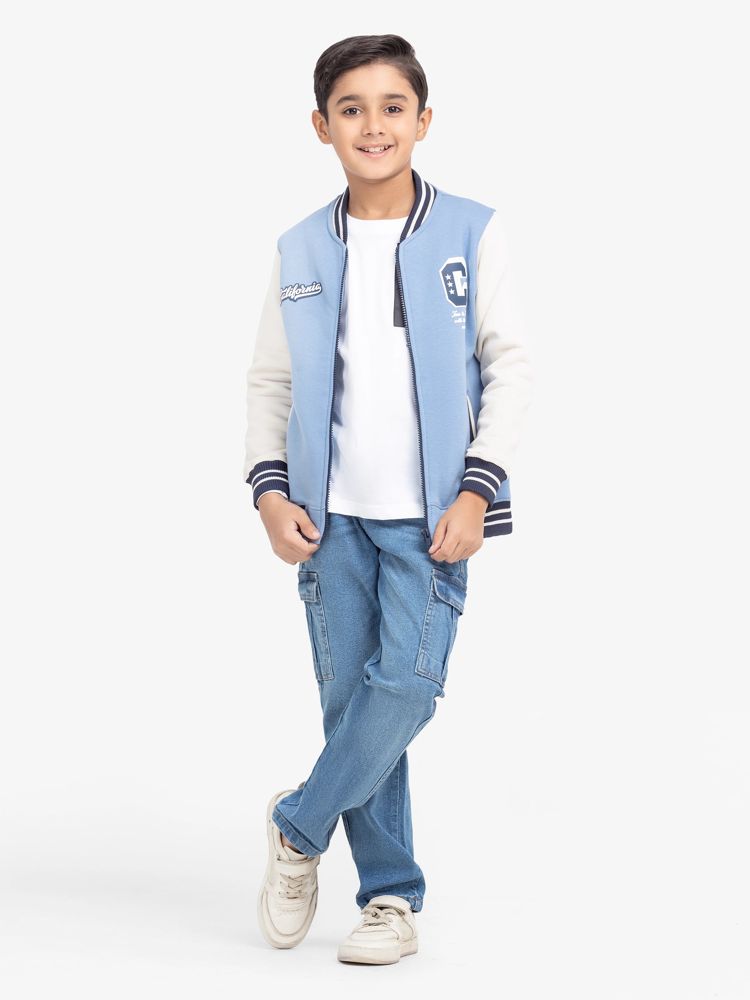 Boy's Denim Blue Jacket - EBTJK24-005